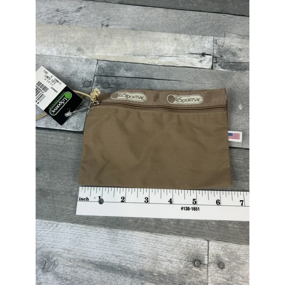 Lesportsac Beige Cosmetics Bag 11x8x4